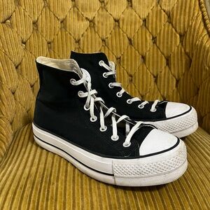 Classic Black High-Top Sneakers